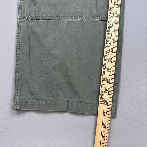 Cabelas Trail Hiker Pants Mens 40 38x29 Green Double Knee Hunting Outdoor Y2K - Picture 3 of 13
